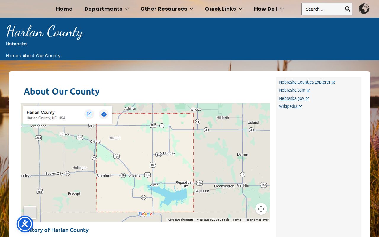 Harlan County court docket and Harlan County courthouse history source