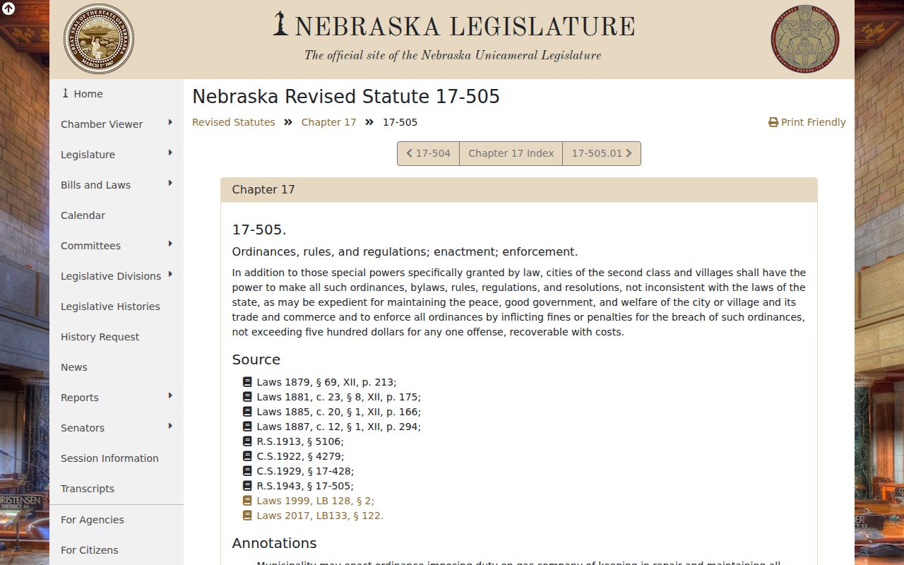 Stamford court docket source on Nebraska municipal ordinance authority